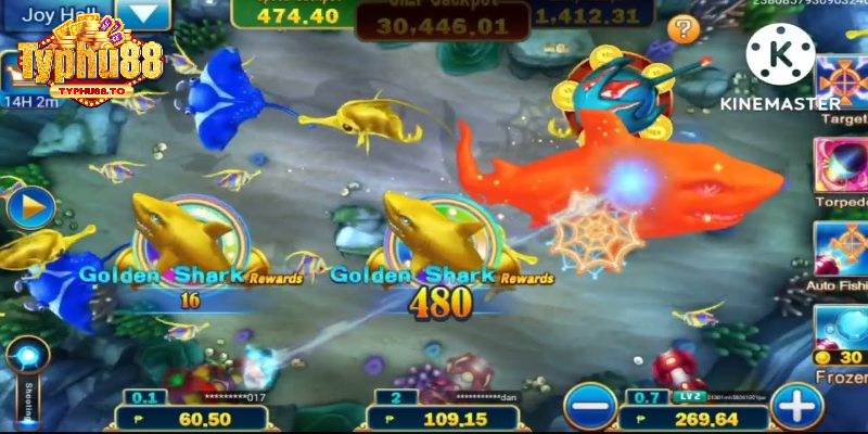 Các sảnh chơi trong game bắn cá Jackpot Fishing